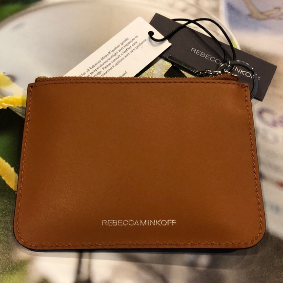 Rebecca Minkoff Almond Cory Pouch Key Ring/New - Picture 2 of 4